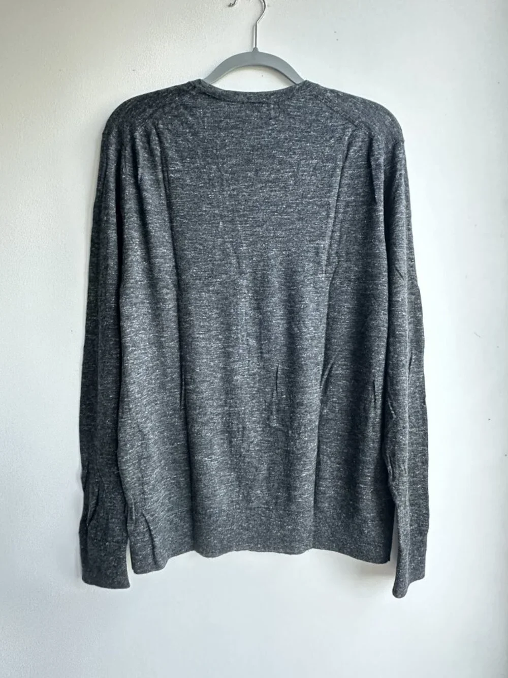 Banana Republic - Men's Merino-Linen Blend Crew-Neck Sweater - Gray (M)
